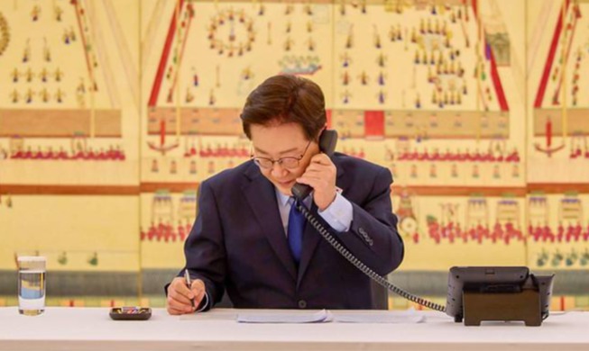 李大統領、トランプ大統領と電話会談