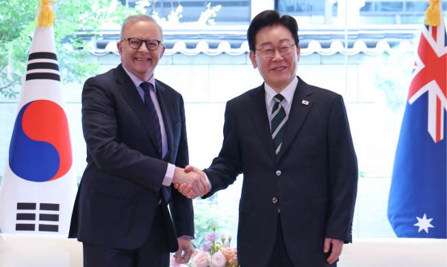 李大統領、豪首相と首脳会談 重要鉱物などで協力拡大