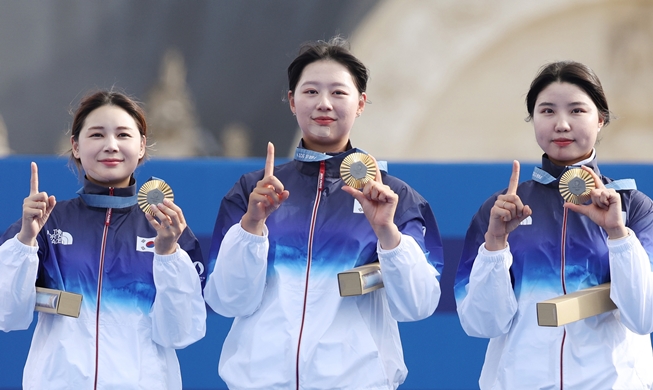 韓国、アーチェリー女子団体で五輪１０連覇の快挙