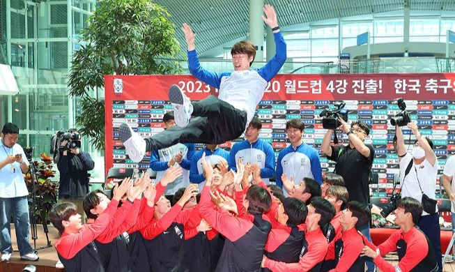 U-20W杯　韓国代表が帰国