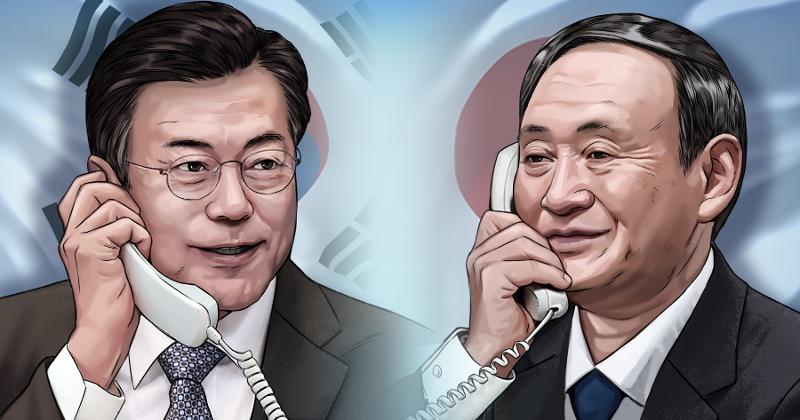 200925_President Moon & Suga_phone summit