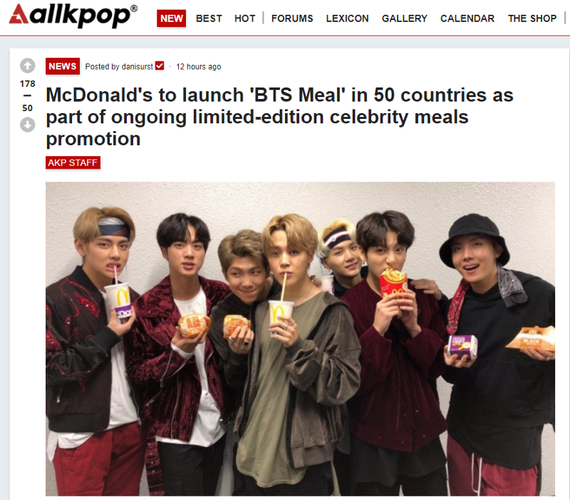 BTS McDonalds