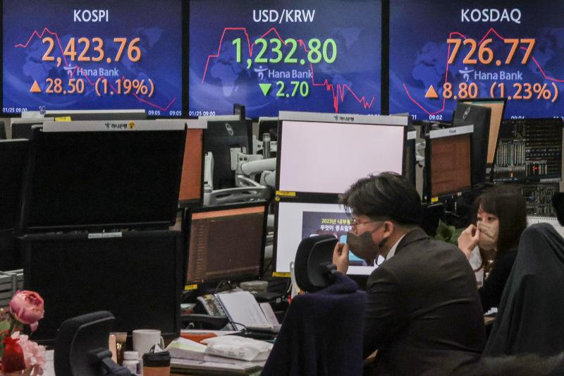 ソウル市内の銀行＝２５日、ソウル、聯合ニュース