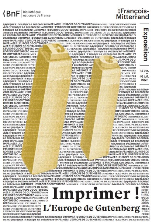 直指が一般公開される展示会のポスター＝フランス国立図書館