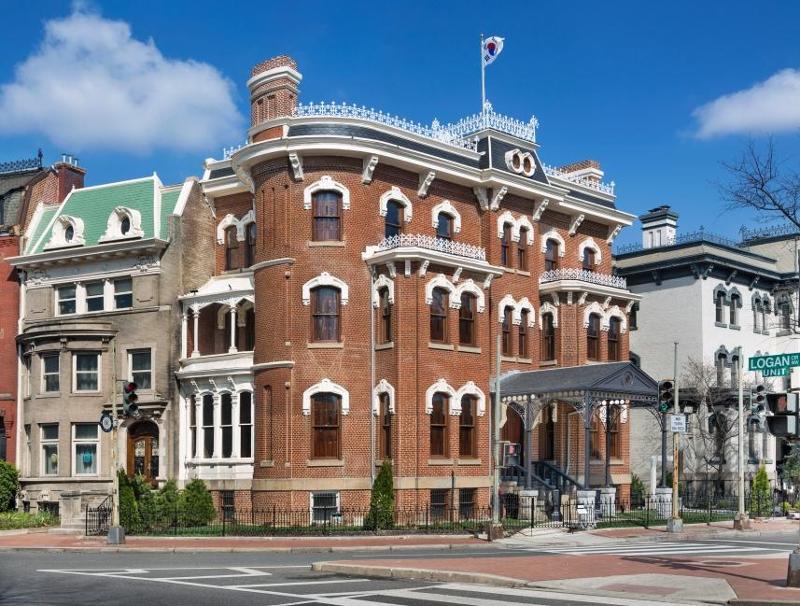 駐米大韓帝国公使館が、米国の国家史跡地として登載が予告された＝７日（現地時間）、米ワシントンＤＣ、国家遺産庁