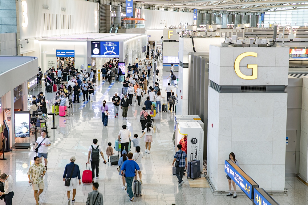 先月１３日、仁川国際空港・第１旅客ターミナルの様子＝仁川国際空港