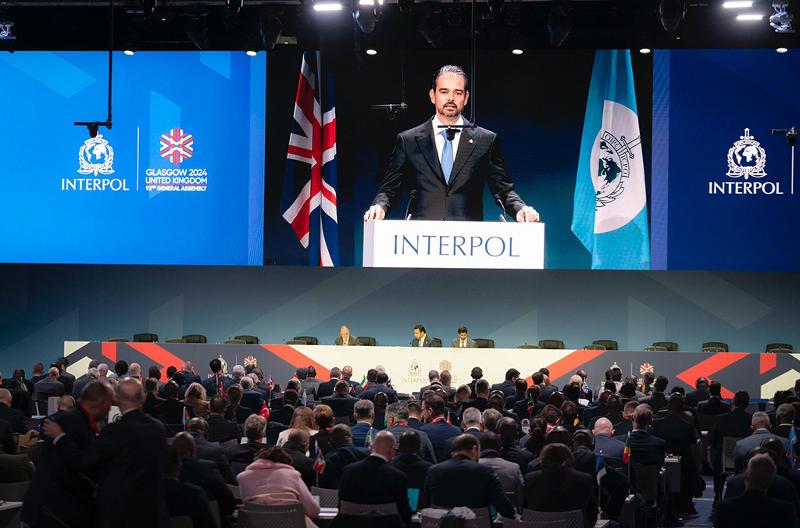 第９２回国際刑事警察機構（ＩＣＰＯ）総会の様子＝７日、英国、ＩＣＰＯウェブサイト