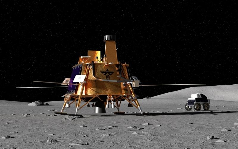 月着陸船「ブルーゴースト」のイメージ図＝ファイアフライ・エアロスペース
