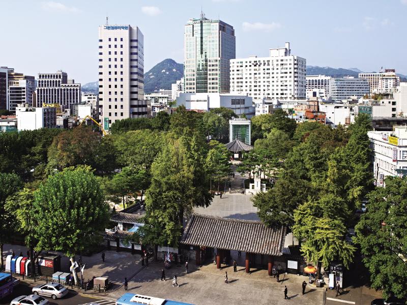 タプコル公園の全景＝ソウル・鍾路区、国家遺産庁