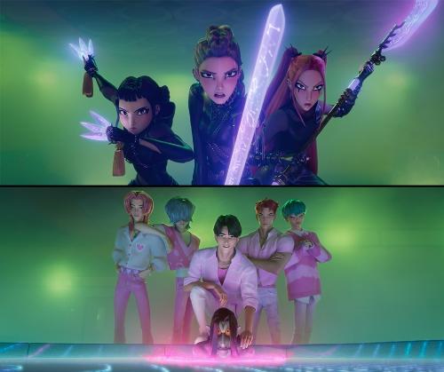 「Ｋ－ＰＯＰデーモン・ハンターズ」のハントリックスとサジャボーイズが来月２１日、「２０２５Ｋワールドドリームアワード」で対決を繰り広げる＝ソニー・ピクチャーズ アニメのフェイスブック