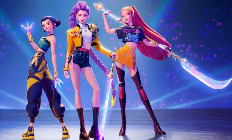 写真は、『Ｋ－ＰＯＰデーモン・ハンターズ』に登場するハントリックス＝ネットフリックス