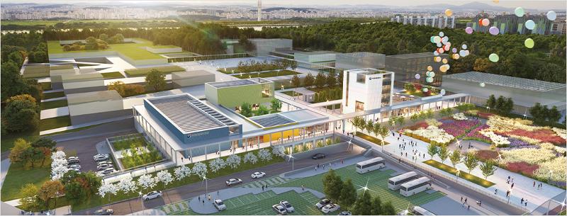 世宗特別自治市・国立博物館団地の俯瞰図