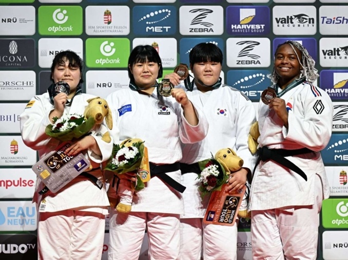 柔道のキム・ハユン、世界選手権女子最重量級優勝