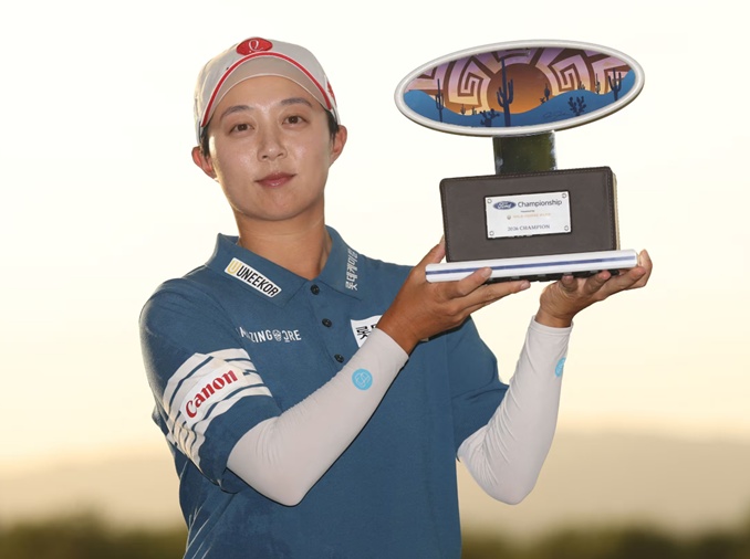 キム・ヒョジュ、ＬＰＧＡ２週連続優勝