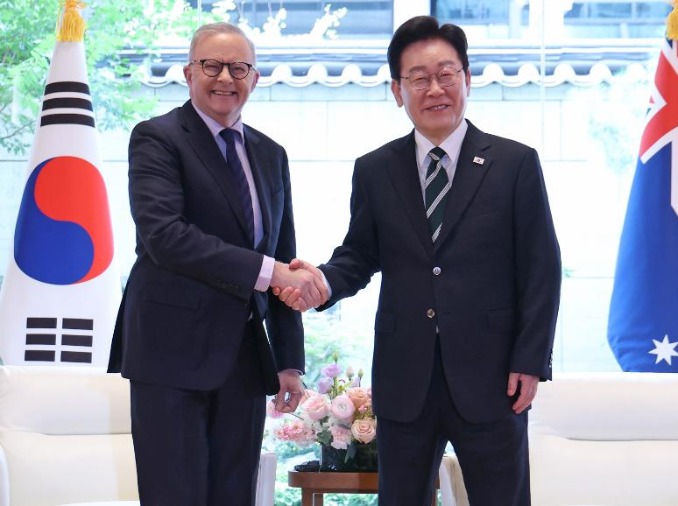李大統領、豪首相と首脳会談 重要鉱物などで協力拡大