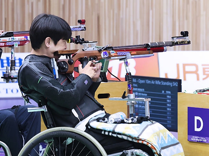 韓国選手団、アジアパラ競技大会の初日に金メダル３個獲得